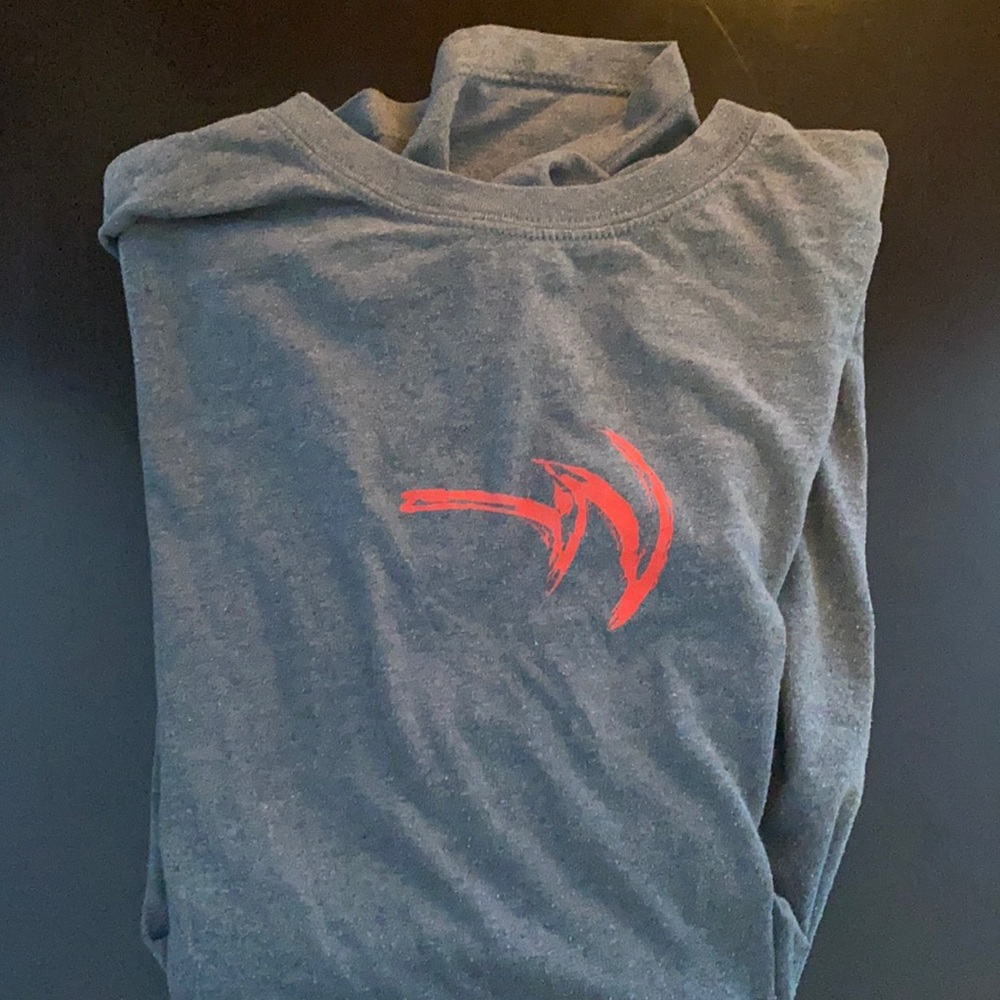 Grey and red medium t-shirt
